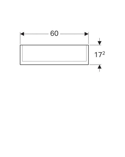 Зеркальный шкаф 60х70 см Geberit Option Plus 500.593.00.1