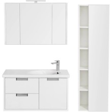 Зеркальный шкаф 97,7х65 см белый глянец Roca Etna 857305806