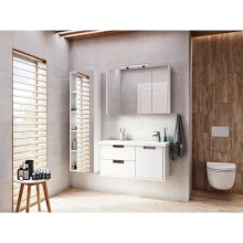 Зеркальный шкаф 97,7х65 см белый глянец Roca Etna 857305806