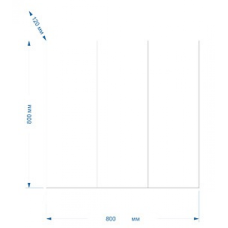 Балтика - 80 Зеркало-шкаф без света