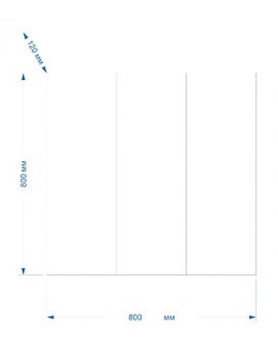 Балтика - 80 Зеркало-шкаф без света
