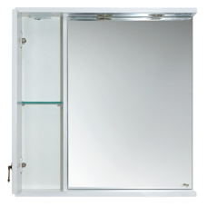 Вояж - 70 Зеркало-шкаф лев. белая патина