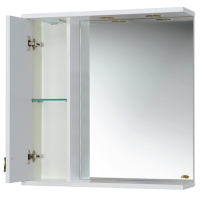 Вояж - 70 Зеркало-шкаф лев. белая патина