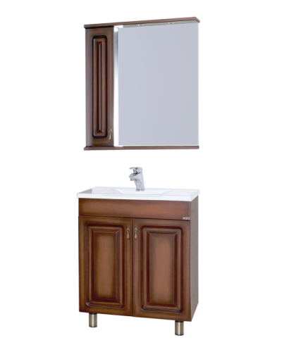 Вояж - 70 Зеркало-шкаф лев. коричневый