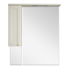 Латте - 85 Зеркало-шкаф левое бежевая эмаль
