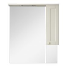 Латте - 85 Зеркало-шкаф правое бежевая эмаль