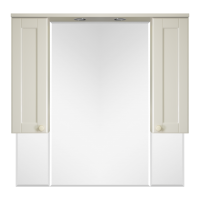 Латте -105 зеркало-шкаф бежевая эмаль