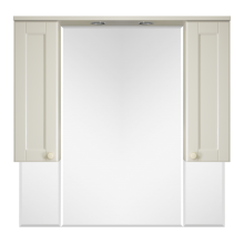 Латте -105 зеркало-шкаф бежевая эмаль