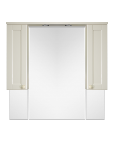 Латте -105 зеркало-шкаф бежевая эмаль