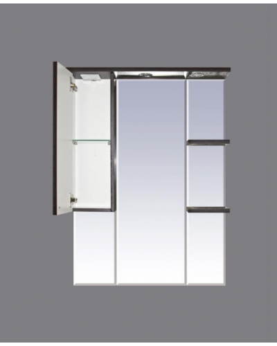 Александра - 85 Зеркало-шкаф лев. (свет) ВЕНГЕ