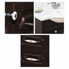 Александра - 85 Зеркало-шкаф лев. (свет) ВЕНГЕ