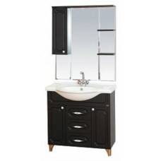 Александра - 85 Зеркало-шкаф лев. (свет) ВЕНГЕ