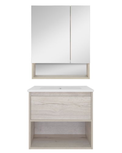 Дунай - 60 Зеркало-шкаф с полочкой