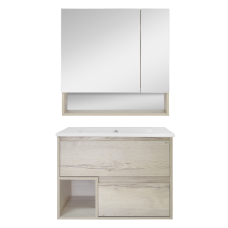 Дунай - 75 Зеркало-шкаф с полочкой