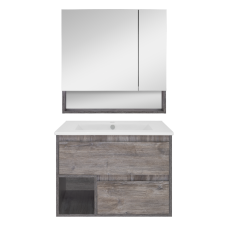 Темза - 75 Зеркало-шкаф с полочкой