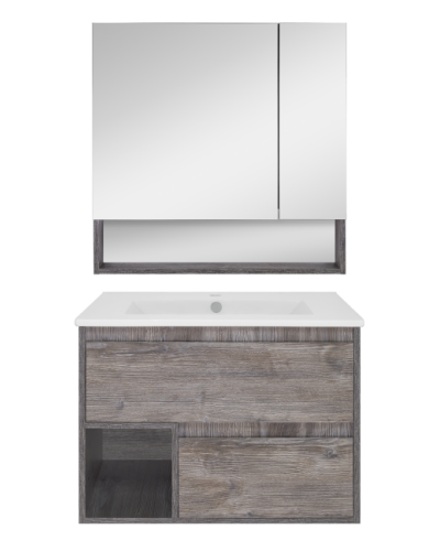 Темза - 75 Зеркало-шкаф с полочкой