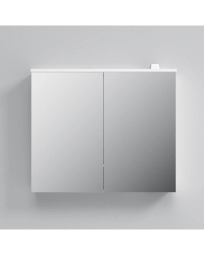 Зеркальный шкаф 80х68 см белый глянец Am.Pm Spirit V2.0 M70AMCX0801WG