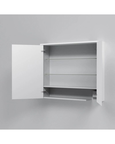 Зеркальный шкаф 80х68 см белый глянец Am.Pm Spirit M70MCX0801WG