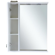Лувр - 65 Зеркало со шкафчиком, лев., белое