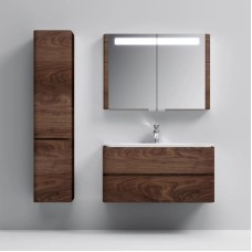 Зеркальный шкаф 100х70 см орех Am.Pm Sensation M30MCX1001NF