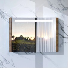 Зеркальный шкаф 100х70 см орех Am.Pm Sensation M30MCX1001NF