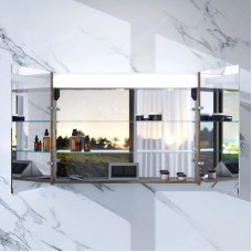 Зеркальный шкаф 100х70 см орех Am.Pm Sensation M30MCX1001NF