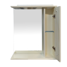 Лувр - 75 Зеркало со шкафчиком, прав., слоновая кость О