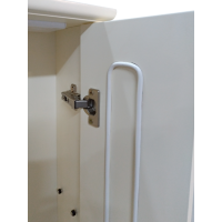 Лувр - 75 Зеркало со шкафчиком, прав., слоновая кость О