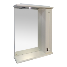 Лувр - 75 Зеркало со шкафчиком, прав., слоновая кость О