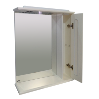 Лувр - 75 Зеркало со шкафчиком, прав., слоновая кость О