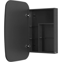 Зеркальный шкаф 60х96 см графит L Акватон Сохо 1A258302AJA0L