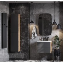 Зеркальный шкаф 60х96 см графит L Акватон Сохо 1A258302AJA0L