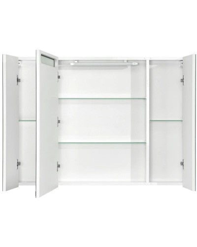 Зеркальный шкаф 100х75 см белый глянец Акватон Мадрид 1A111602MA010