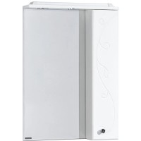 Зеркальный шкаф 60х85 см белый глянец R Акватон Лиана 1A162702LL01R