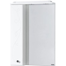 Зеркальный шкаф 60х85 см белый глянец L Акватон Лиана 1A162702LL01L