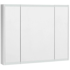 Зеркальный шкаф 100х81 см белый глянец Акватон Нортон 1A249302NT010