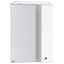 Зеркальный шкаф 65х85 см белый глянец R Акватон Лиана 1A166202LL01R