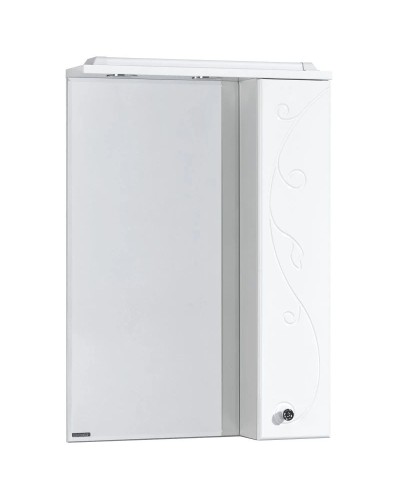 Зеркальный шкаф 65х85 см белый глянец R Акватон Лиана 1A166202LL01R