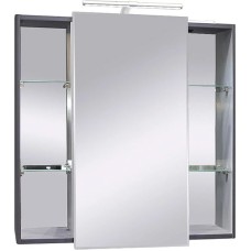 Зеркальный шкаф 79,2х76,5 см графит матовый Caprigo Accord 2231-TP810