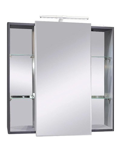 Зеркальный шкаф 79,2х76,5 см графит матовый Caprigo Accord 2231-TP810