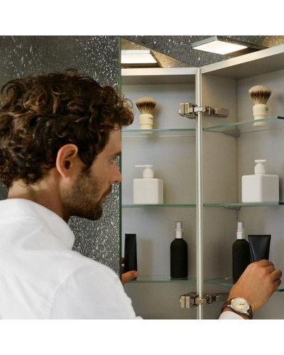 Зеркальный шкаф Keuco Royal 15 50 R 14401171101 с подсветкой Алюминий