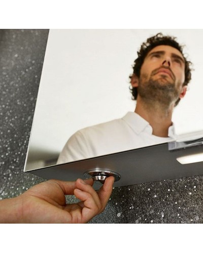 Зеркальный шкаф Keuco Royal 15 50 R 14401171101 с подсветкой Алюминий