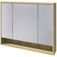 Зеркальный шкаф 100х80 см дуб эльвезия Caprigo 2052-Дуб эльвезия