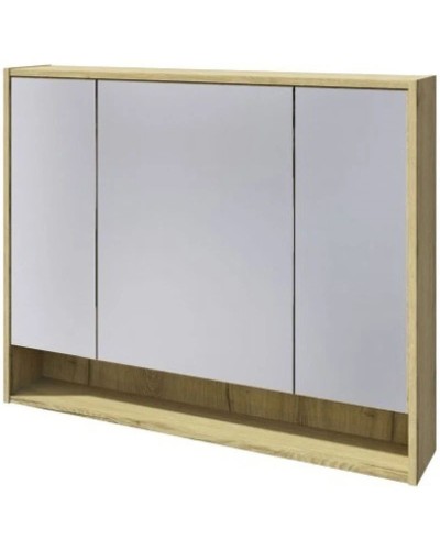 Зеркальный шкаф 100х80 см дуб эльвезия Caprigo 2052-Дуб эльвезия