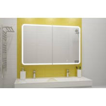 АЛЬФРЕДО Зеркало-шкаф 800х800 с розеткой