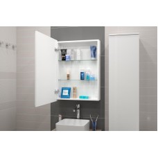 АЛЮР Зеркало-шкаф 600х800 левый с розеткой