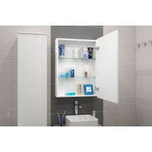 АЛЮР Зеркало-шкаф 600х800 правый с розеткой