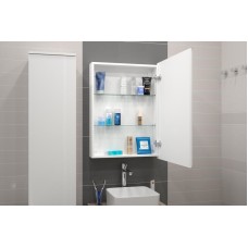 АЛЮР Зеркало-шкаф 600х800 правый с розеткой