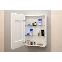 ЭЛИОТ Зеркало-шкаф 600х800, левый с розеткой LED