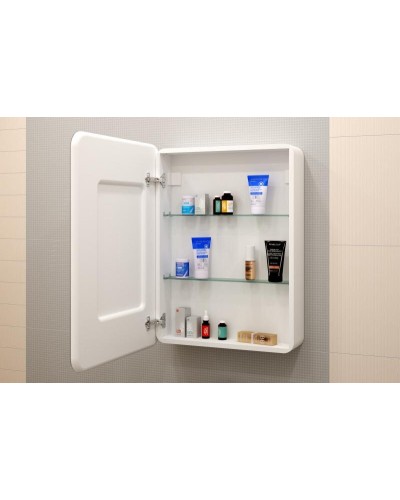 ЭЛИОТ Зеркало-шкаф 600х800, левый с розеткой LED